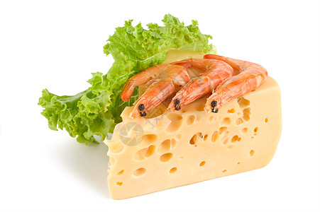带虾的奶酪图片