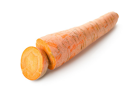 白色的新鲜胡萝卜水平食物摄影橙子蔬菜农产品健康饮食色彩背景图片