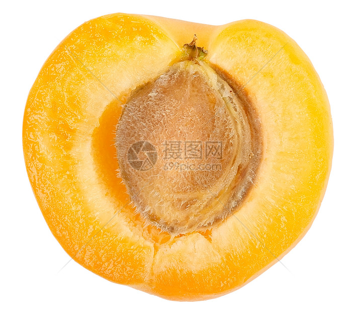 被刀割断的杏子图片
