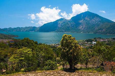 巴图尔湖 印度尼西亚巴厘异国爬坡火山山脉顶峰旅行钓鱼场景文化旅游图片