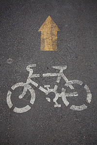 自行车路标安全运输花园小路叶子旅行地面运动速度车道图片