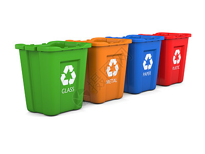 回收箱垃圾箱垃圾环境回收符号金属塑料玻璃绿色生态图片