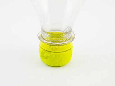空的PVCu塑料瓶装绿帽食物回收苏打饮食瓶子矿物茶点宏观蓝色生活图片
