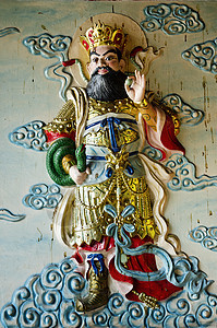 在中国神庙的雕塑中 霍吉米尼赫塞贡维特南寺庙情调宗教异国艺术壁画图片