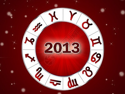星表2013 环与zodiac标志图片