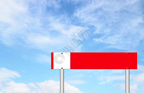 蓝色天空的红色符号路标指示牌控制板假期金属速度交通木板街道城市图片