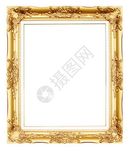 白色的金金色框图画边界乡村绘画艺术木头框架展览雕刻装饰品金子图片