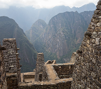 秘鲁库斯科地区的顶峰踪迹旅行历史性旅游假期马丘地标建筑遗产图片