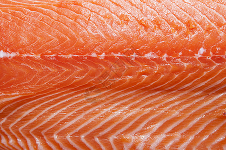 鲑鱼牛扒鱼片线条美食家纹理小吃海鱼晚餐橙子营养图片