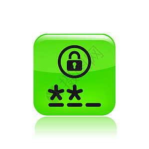 单一密码图标的矢量插图代码个人隐私资料秘密帐户证书身份图片