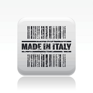 意大利图标制作的单一矢量插图进口销售质量邮票国籍贸易印象市场国家生产图片