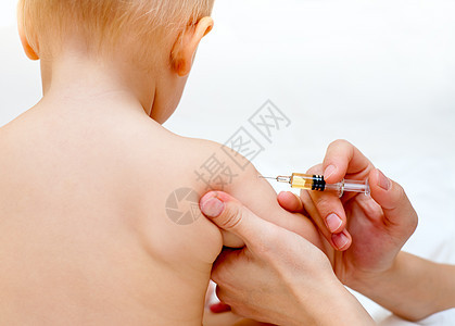 给小婴儿注射医师发烧疾病药品免疫儿科治疗医生医院诊所图片