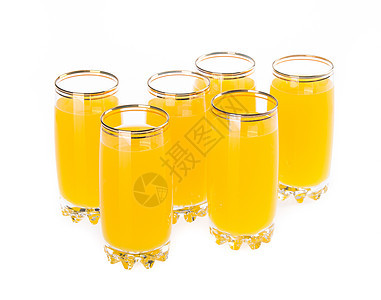 杯子全橙汁在背景上图片