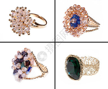 首饰戒指展示钻石玛瑙礼物蓝晶宝石奢华庆典订婚金子图片