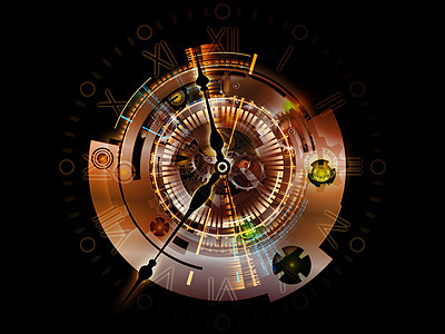 时钟计算手表辉光加工日程技术旋转拨号几何学齿轮乐器图片