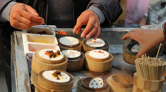 中国街头食品销售商高清图片