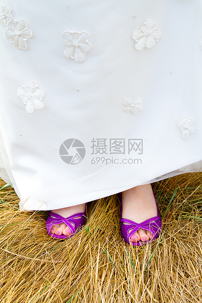 紫婚鞋白色鞋子紫色婚礼图像鞋类方向婚纱婚鞋时尚图片