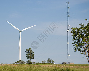 风力和交通塔背景图片