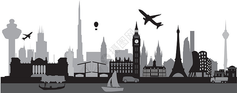 旅行世界天线教会气球英语世界建筑学景观插图吸引力建筑地标图片