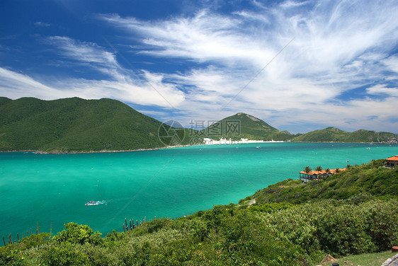 巴西里约热内卢的清水水晶海岸海洋热带旅游海岸线图片