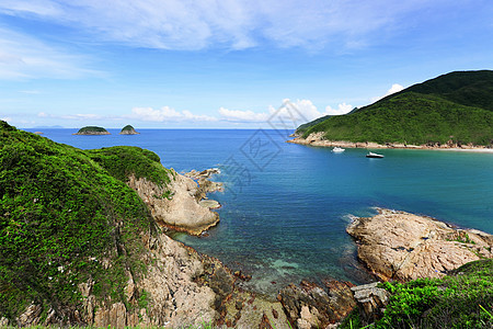 香港赛湾海滩海岸天气蓝色放松假期旅行冲浪海洋晴天热带图片