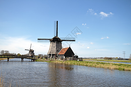 荷兰传统风力磨风机公司图片
