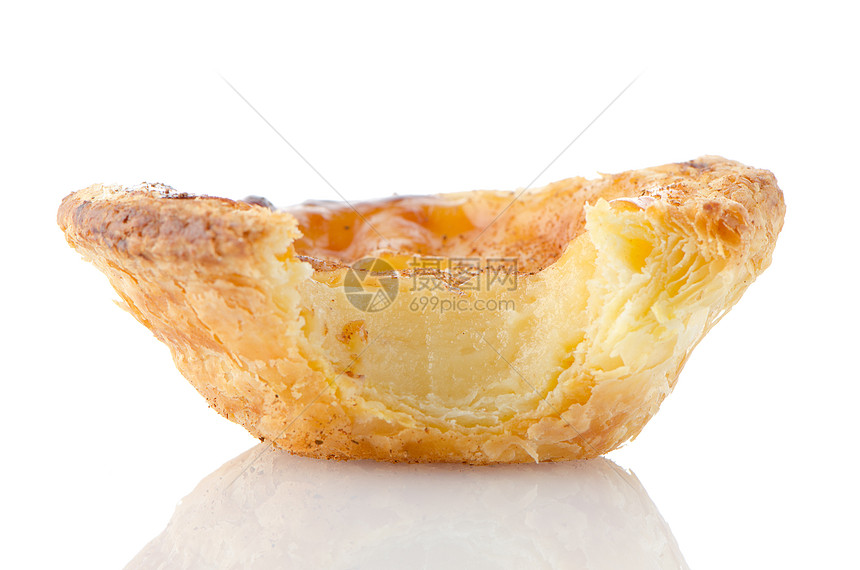 纳塔面食店面包蓝色早餐盘子甜点白色味道黄色糖果糕点图片