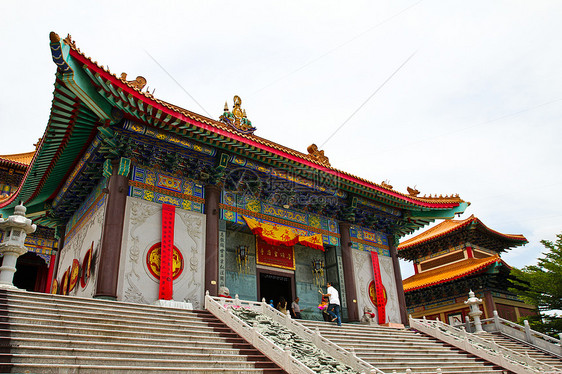 泰国人民向中国人祷告 1月1日旅游建筑学帝国场景文化王朝寺庙地标宗教游客图片
