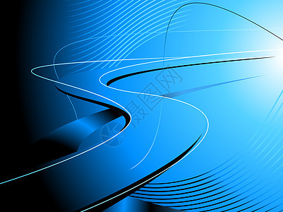 蓝路背景摘要推介会电脑艺术运动波浪桌面作曲插图宣传蓝色图片