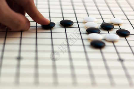 传统的中国棋盘游戏  Go木头生活娱乐数字死亡玩家思考战略成功围棋图片