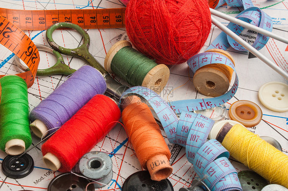 缝线工具女裁缝裁缝环形棉布羊毛织物维修爱好剪刀图片