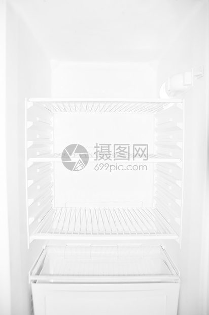 空冰箱食物白色器具厨房学生架子图片