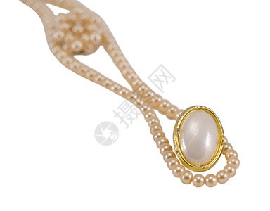孤立的珍珠珠首饰曲线 grunge 耳环图片