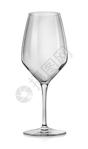 孤立的清空葡萄酒杯白色餐具对象液体酒精饮食工作室玻璃背景图片