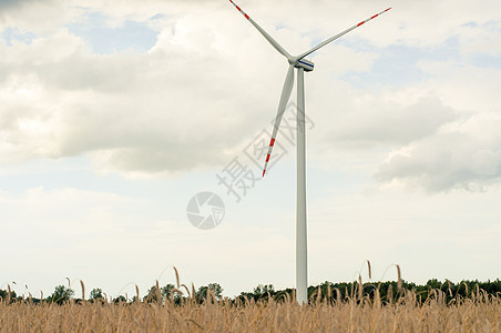 风风车蓝色刀刃气候农场力量技术全球白色工业螺旋图片