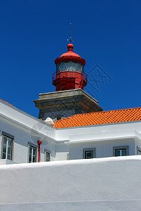 葡萄牙的是欧洲最西部的乌合之众观光探照灯信号车站海洋支撑岩石灯塔灯光航行图片