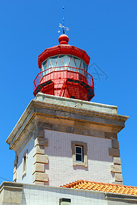 葡萄牙的是欧洲最西部的乌合之众航行支撑探照灯悬崖信号旅游车站浪漫灯塔指导图片