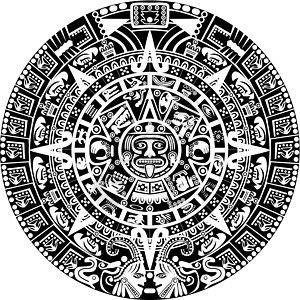 玛雅日历太阳迷信宗教象形历史预言星星手稿时间石头图片
