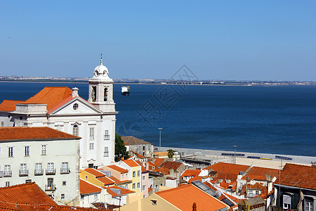葡萄牙里斯本阿尔法马旅游建筑学历史天空历史性市中心全景日落地平线景观图片