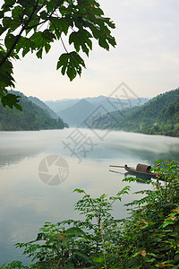 河流景观叶子石头植物流动飞溅渔夫寒冷天空跑步地形图片