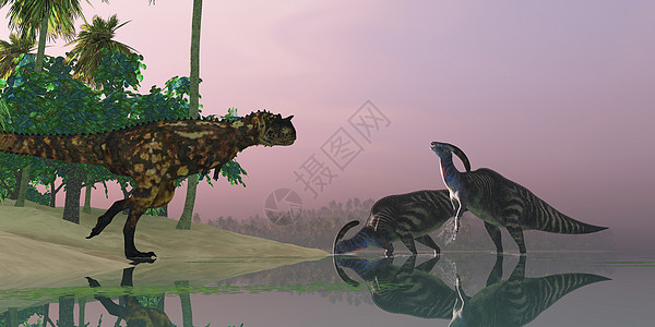 恐龙沼泽蜥蜴生物灭绝泰坦爬虫插图草食性动物食肉脊椎动物图片