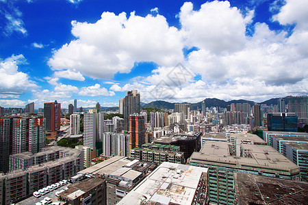 香港市市区树木场景海滩办公室蓝色天际商业日落街道海洋图片