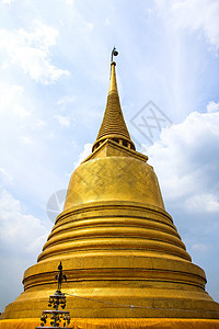 Wat Sakaet寺庙 金山 泰国曼谷天炉宝塔佛塔爬坡艺术上帝酒杯精神佛教徒金子图片