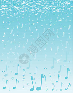 下雨音乐低音标签短句符号插图钢琴高音艺术绘画音符图片