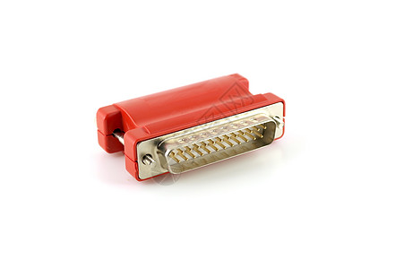 LPT 计算机界面适配器Key港口连续剧连接器白色钥匙宏观别针硬件安全红色图片