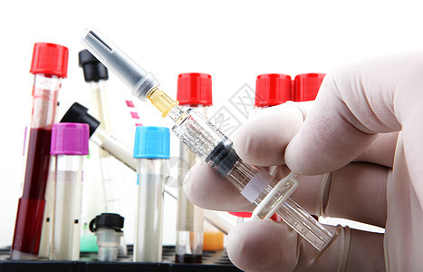 流感疫苗工具疾病处方生物宏观治疗药理手套化学药瓶图片