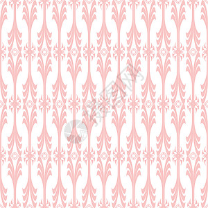 无缝花纹白色裙子墙纸风格圆形材料粉色装饰织物美丽背景图片