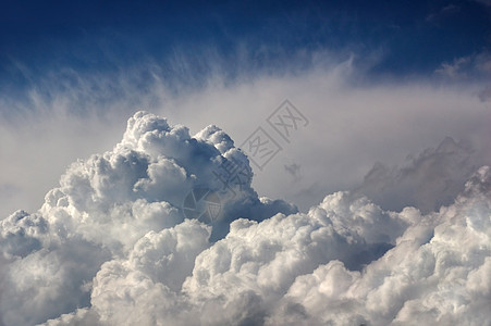 暴雨云热情日落戏剧性天空蓝色气象云景场景气候自由图片