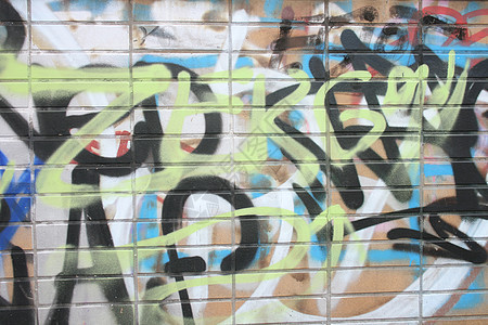 街头街头艺术街道涂鸦作品城市滑冰木板签名青年蓝色青少年图片