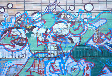 街头街头艺术木板涂鸦文化蓝色签名墙纸青少年垃圾城市街道图片